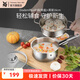 WMF食品級不銹鋼無涂層嬰兒輔食鍋湯鍋寶寶煮牛奶熱奶蒸鍋16cm奶鍋 DiademPlus奶鍋(帶蓋)+蒸屜 16cm