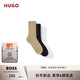 HUGO雨果【禮物】男士2025秋季新款徽標飾帶短襪三雙裝50543076