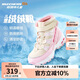 Skechers斯凱奇兒童絨絨靴兒童搭扣加絨靴子女童雪地靴保暖棉鞋664200L