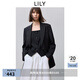 LILY零壓西裝2025春新款精致正肩收腰顯瘦通勤高級(jí)感西服外套女 510黑 L