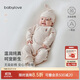 babylove新生兒連體衣春秋款純棉和尚服嬰兒衣服初生兒寶寶彩棉哈衣爬服