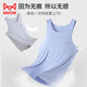 貓人（MiiOW）男士無(wú)痕背心修身打底運(yùn)動(dòng)夏季冰絲春夏工字背心男 單件—淺灰色 XXXL推薦體重160-180斤