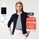 哈吉斯（HAZZYS）女裝 春季女士外套【PHIZ系列】?jì)却钔獯┖?jiǎn)約針織開(kāi)衫女 藏青色NV M (160/84A 38)