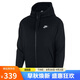 耐克（NIKE）男冬季連帽夾克外套加絨保暖 休閑運(yùn)動(dòng)  BV2646-010黑色XL