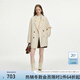 范思藍恩氣質(zhì)一手長(cháng)通勤bi備雙面呢大衣女冬季2024新款毛呢外套 白色 M
