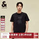 杰克·瓊斯（JACK&JONES） 純棉上衣舒適潮流胸前刺繡法斗犬羅紋圓領(lǐng)短袖T恤男裝225101026