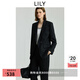 LILY2025秋新款修身收腰氣質(zhì)商務(wù)通勤高級(jí)感黑色西裝外套女西服 510黑 M