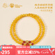 布達(dá)拉宮蜜蠟手串925銀六字真言南紅轉(zhuǎn)運(yùn)珠琥珀手鏈女小米珠盤玩七夕禮物 蜜蠟?zāi)霞t多圈手串