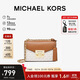 MICHAEL KORS禮物輕奢MK女包ROSE老花鏈條包 小號 香草白色/橡果棕色