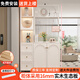 諾曼圖鞋柜實(shí)木門(mén)口入戶(hù)柜家用客廳玄關(guān)柜儲物柜現代簡(jiǎn)約一體靠墻收納柜 A04左柜浮雕款長(cháng)100cm【實(shí)木】