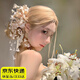 梵昇昱鈴蘭花朵流蘇發(fā)夾新款復古新中式花朵發(fā)飾品古風(fēng)旗袍新娘頭花配飾 鈴蘭花流蘇發(fā)夾