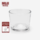 無印良品（MUJI） 鈉鈣玻璃 杯 杯子 冰激凌杯 水杯 MDE77A4S 直徑8.4cm