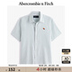 ABERCROMBIE & FITCH男裝25夏季美式復(fù)古經(jīng)典小麋鹿牛津紡?fù)獯疃绦湟r衫KI125-5084 綠色 2XL (185/124A)