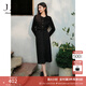 玖姿·安娜蔻New Vintage優(yōu)雅浪漫絲絨半身裙長(zhǎng)裙女2024秋款 花黑 XL