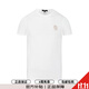 VERSACE JEANS COUTURE范思哲奢侈品男裝 時(shí)尚棉質(zhì)圓領(lǐng)短袖T恤男休閑簡(jiǎn)約上衣禮物 12042 白色 L