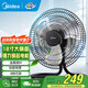 美的（Midea） 趴地扇 大功率工業(yè)風(fēng)扇 家用臺式電風(fēng)扇 坐地爬地扇 工廠(chǎng)商用金屬扇大風(fēng)力 FS45-23B【18吋金屬扇葉 四檔可調】 工業(yè)商用風(fēng)扇