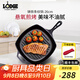 LODGE 【美國進口】廚房好物不易粘鍋鑄鐵鍋無涂層牛排鍋不挑爐灶26cm L8SGP3方形牛排煎鍋 26cm
