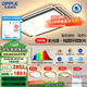 歐普（OPPLE）全光譜線面發(fā)光簡約現(xiàn)代超大吸頂燈北歐燈具APP語音智控 A5【三室2廳】5燈