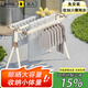 比人折疊晾衣架落地鋁合金家用曬衣架戶(hù)外曬被子神器陽(yáng)臺掛衣架