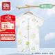 愛貝迪拉（AIBEDILA）嬰兒衣服夏季薄款新生嬰幼兒睡衣男女寶寶空調(diào)服短袖夏日連體衣 【短袖】青桔小熊（柔軟透氣） 80cm （建議16-20斤）