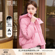 香影（xiangying）連帽羽絨服女短款2024年冬季新款小眾保暖90白鴨絨小個子外套 梅紅 L