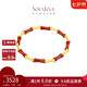 周大福SOINLOVE蜜粉金十里紅妝竹節(jié)紅玉髓足金黃金手鏈16.25cm VR1298