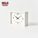 無(wú)印良品（MUJI）指針式 車(chē)站時(shí)鐘 鬧鐘 掛墻家用時(shí)尚現(xiàn)代客廳裝飾掛鐘 LAA8CC3S 白色