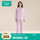 全棉時(shí)代【100%棉輕盈蓄溫】男女士睡衣柔軟雙層紗布情侶家居服套裝