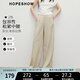 紅袖老錢(qián)風(fēng)休閑褲2025夏季新款女裝H型松緊腰寬松百搭輕薄顯瘦山本褲 米010 L