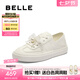 百麗（Belle）便捷兩穿德訓(xùn)鞋女2025秋新商場同款牛皮百搭小白鞋D8Y1DCM5 米色 38 (240mm)