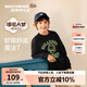 Skechers斯凱奇哆啦A夢(mèng)聯(lián)名款印花長(cháng)袖兒童純棉舒適百搭童裝上衣L325K068