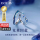 BOEAY克萊因藍(lán)情侶對(duì)戒情侶戒指男士純銀戒指女款鐘久久七夕情人節(jié)禮物 【七倉(cāng)發(fā)貨】999銀克萊因藍(lán)情侶對(duì)戒