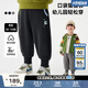 馬·拉?。∕.Latin）【躲貓貓運動(dòng)褲】?jì)和澴哟呵镄驴钅行⊥兠薨俅钍漳_口衛褲長(cháng)褲 假黑 100cm