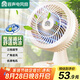 容聲（RONGSHENG）電風(fēng)扇桌面小風(fēng)扇臺式循環(huán)扇家用電風(fēng)扇輕音臺扇辦公臥室搖頭渦輪換氣對流風(fēng)扇 RS-FT2403H