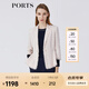 PORTS寶姿春夏新品女裝長袖中長夾克LM8J039MFD097 鹽粉色混色 S (4)