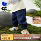 迷你巴拉巴拉男女童褲子2025春秋新品彈力兒童直筒牛仔褲長(cháng)褲