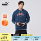 彪馬（PUMA）加絨美式復(fù)古衛(wèi)衣套頭衫男女情侶秋冬休閑連帽上衣686857 午夜藍(lán)-16 XL (185/104A)