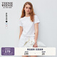 Teenie Weeniebearnova2025秋季新款女裝簡(jiǎn)約大方青春活力刺繡T恤 白色 M