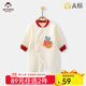 班杰威爾（Banjvall）嬰兒衣服秋冬季夾棉連體衣0-2歲男女寶寶純棉長(cháng)袖睡衣新生兒哈衣 加厚星萍象哈衣 59cm (建議0-3個(gè)月身高52-59cm)
