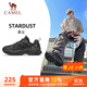駱駝（CAMEL）男鞋復古休閑厚底增高老爹運動(dòng)鞋子 K15CX4L4031 黑/銀白 42