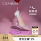 千百度【七夕禮物】靜音系列細(xì)高跟鞋春季新款淺口羊皮單鞋女尖頭婚鞋 粉色 35