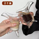 E7 生活2個(gè)裝帝王杯冰美式拿鐵咖啡杯Ins風(fēng)創(chuàng  )意搞怪三足爵杯玻璃杯酒杯 三腳公爵杯【100ml】*2