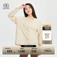 KOLON SPORT/可隆打底長(cháng)袖 女子戶(hù)外T恤落肩寬松版型長(cháng)袖運動(dòng)襯衫 LKSH4ST556-YE 黃色 165/M