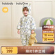 巴拉巴拉balaOne嬰兒羽絨服連體衣寶寶男女2025新款冬裝保暖萌趣時(shí)尚新穎 啃秋-白鴨絨 90 cm-充絨量98g
