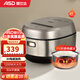 愛(ài)仕達（ASD）IH電飯煲0涂層電磁立體加熱多段控溫精煮飯304不銹鋼食品級家用多功能蒸煮煲湯熱飯 淡金色 4L AR-F40I828