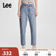 Lee413標(biāo)準(zhǔn)高腰小直腳五袋款淺藍色女牛仔褲潮流