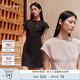 Calvin KleinJeans【防曬涼感】25春夏女士ck戶(hù)外休閑針織短袖連衣裙47AB010