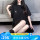 美職棒（MLB）官方 短袖女25春夏新款圓領(lǐng)上衣情侶T恤休閑服半袖男裝3ATSB0253 紐約洋基隊(duì)/黑色 L 175/96A