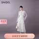 SNIDEL2025春夏新品優(yōu)雅荷葉邊小飛袖印花茶歇連衣裙SWFO252316 白色 M (1)