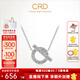 CRD克徠帝【現貨閃發(fā)】QUEEN女王鉆石項鏈18K金群鑲吊墜送女友禮物 【鉑金材質(zhì)】共約10分